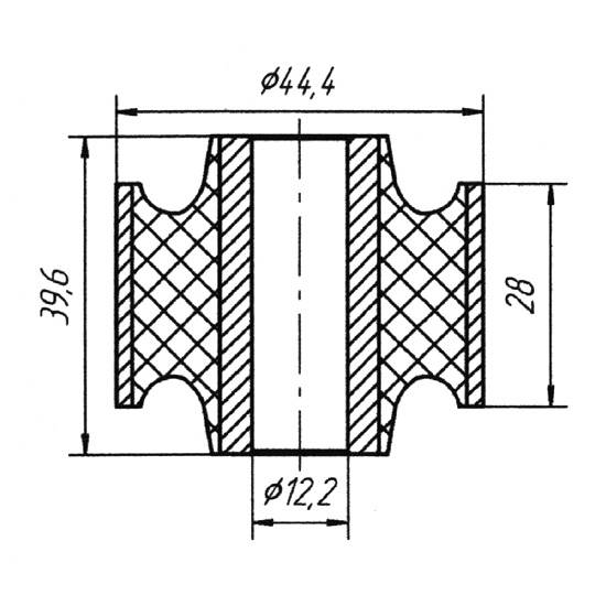 Metgum 0317 Втулка амортизатора