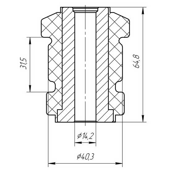 Metgum 0330 Bushing suspension arm Metgum 0330 Bushing suspension arm