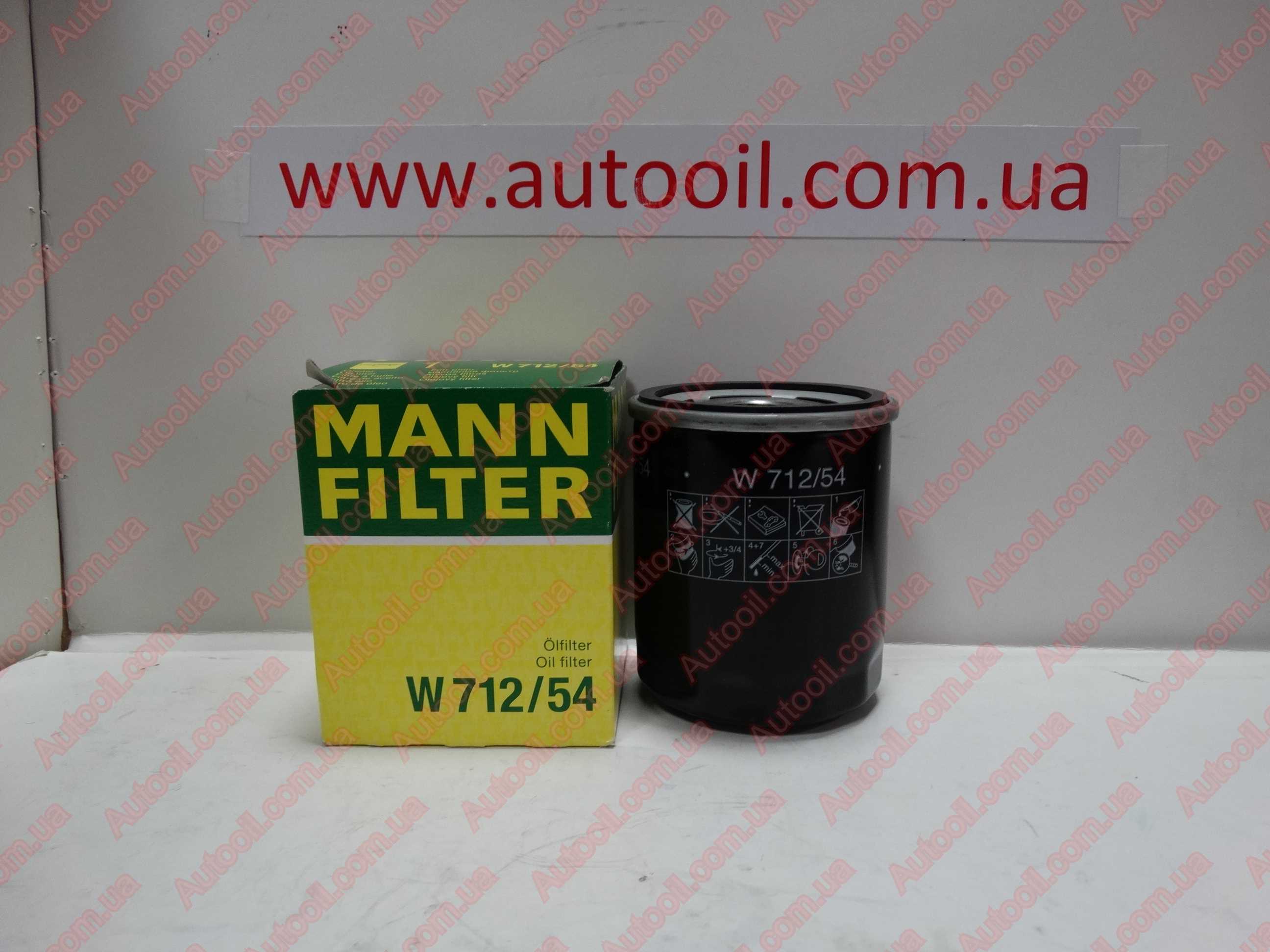 Mann-Filter W 712/54 Фільтр масляний Mann-Filter W 712/54 Фільтр масляний