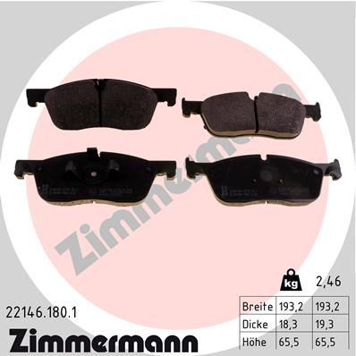 Otto Zimmermann 221461801 Колодки тормозные