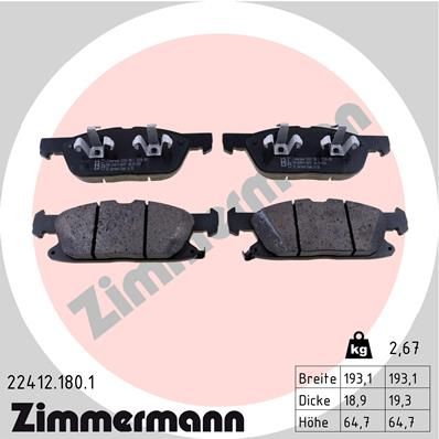 Otto Zimmermann 224121801 Brake pads