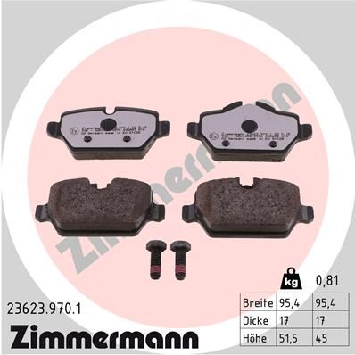Otto Zimmermann 236239701 Brake pads