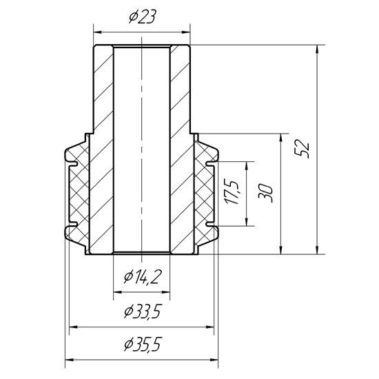 Metgum 0526 Втулка амортизатора Metgum 0526 Втулка амортизатора