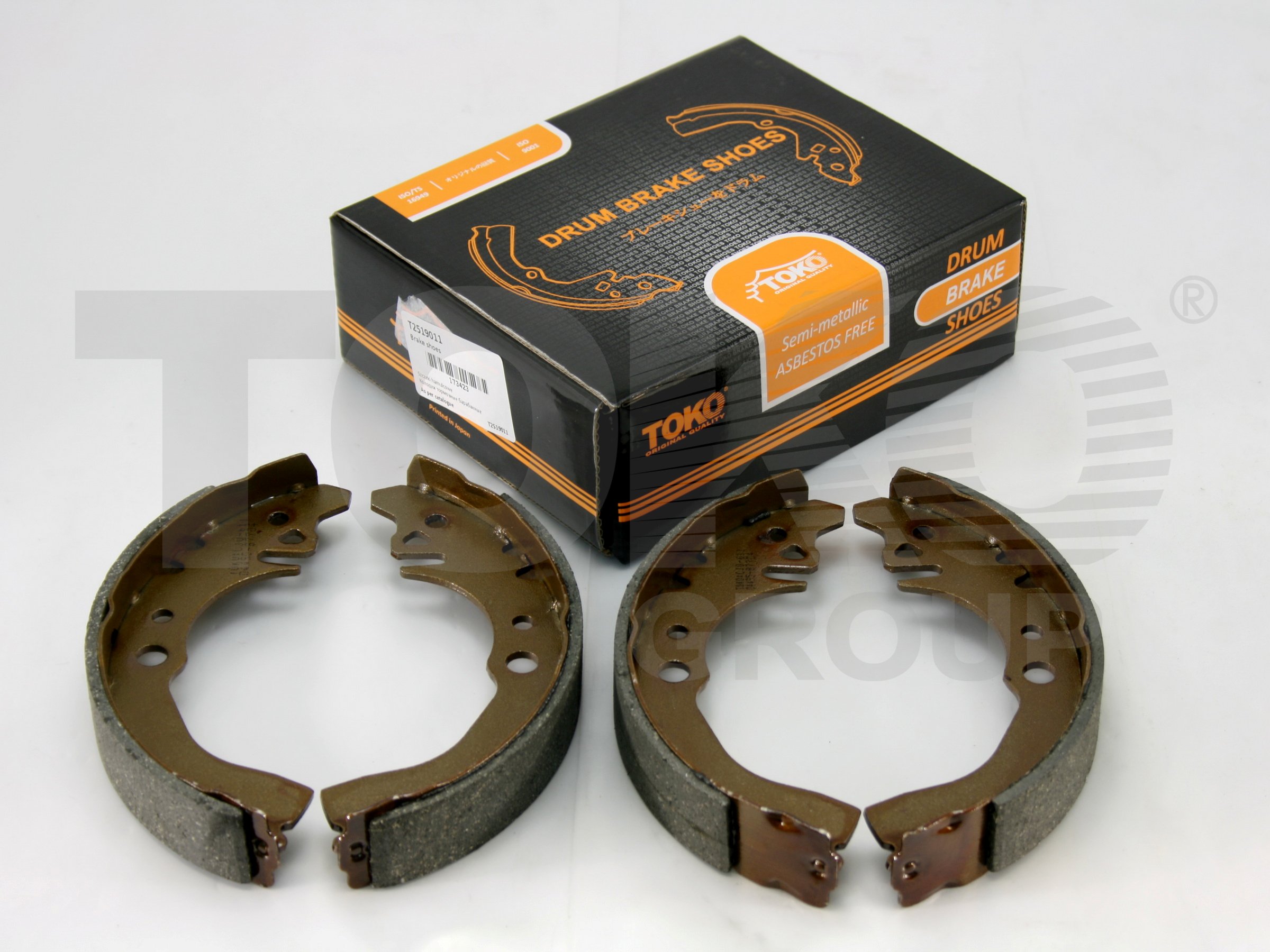 TOKO T2519011 Колодки гальмівні TOKO T2519011 Колодки гальмівні
