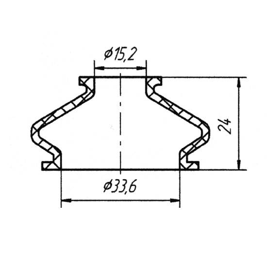 Metgum 0807 Опора кульова важеля