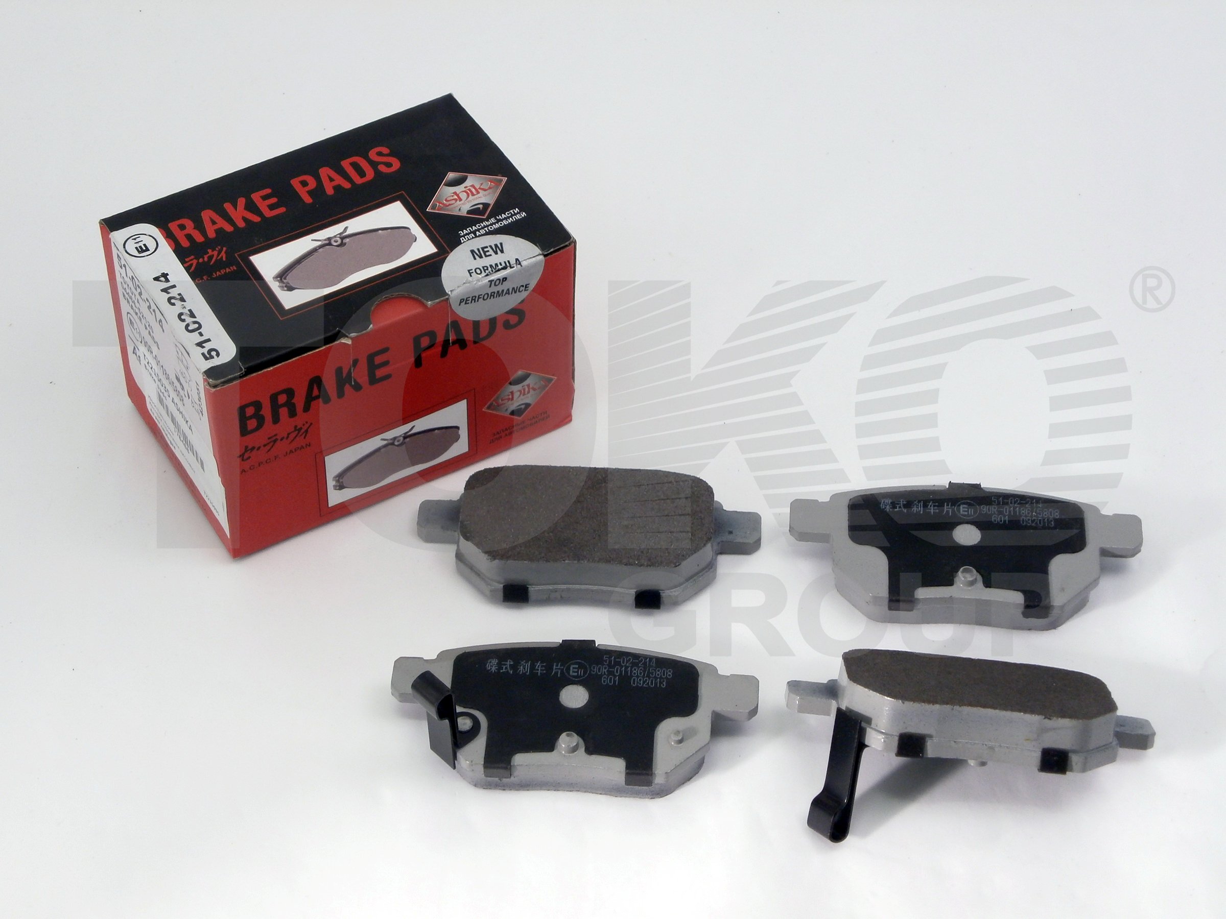 Ashika 51-02-214 Колодки гальмівні Ashika 51-02-214 Колодки гальмівні