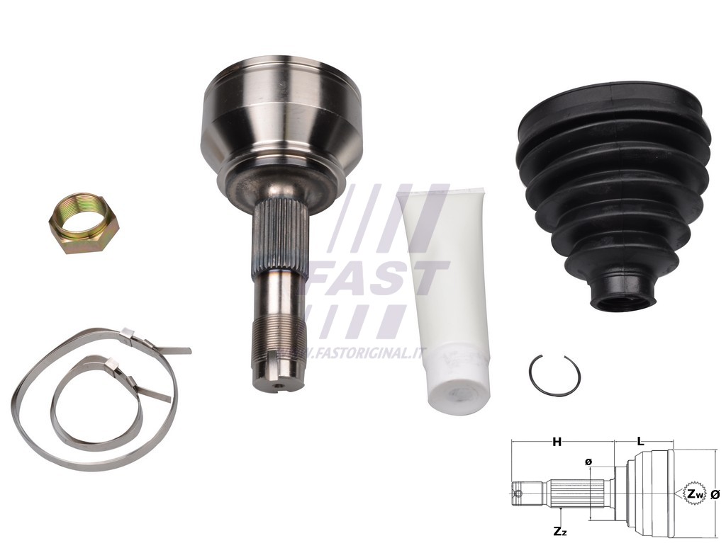 Fast FT25080K Шрус Fast FT25080K Шрус