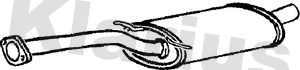 Klarius 241000 Muffler assy front Klarius 241000 Muffler assy front