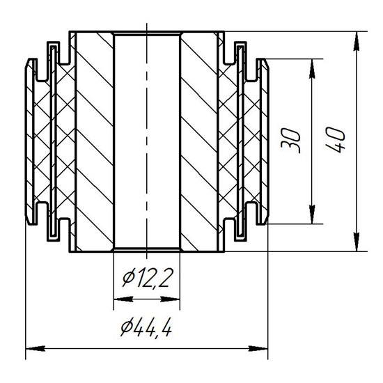 Metgum 0857 Bushing suspension arm
