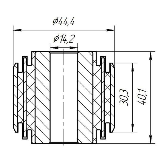 Metgum 0858 Сайлентблок Metgum 0858 Сайлентблок