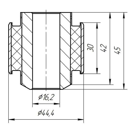 Metgum 0859 Bushing suspension arm Metgum 0859 Bushing suspension arm