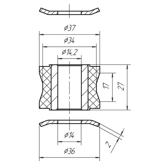 Metgum 0910 Втулка стабілізатора Metgum 0910 Втулка стабілізатора