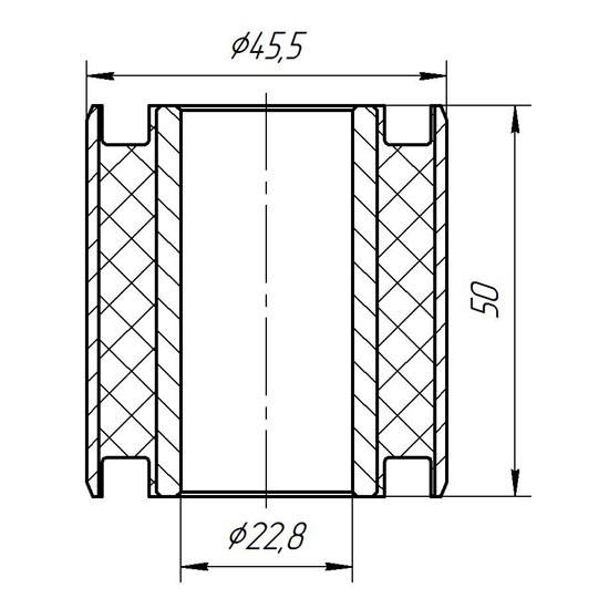 Metgum 0919 Bushing suspension arm Metgum 0919 Bushing suspension arm