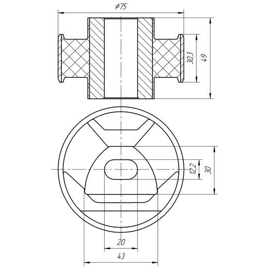 Metgum 0922 Insulator engine mounting Metgum 0922 Insulator engine mounting