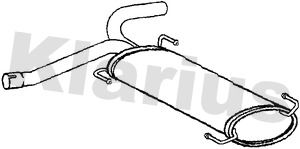 Klarius 241087 Глушник вихлопних газів кінцевий