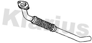 Klarius 130498 Exhaust pipe