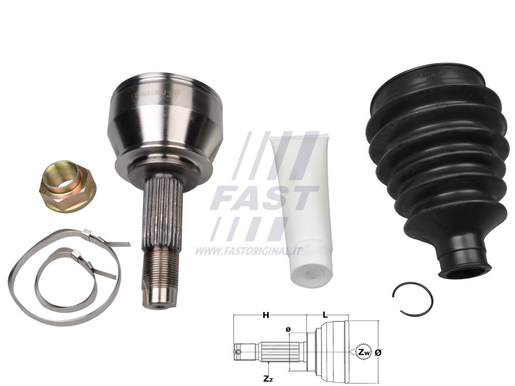 Fast FT25072K Шрус Fast FT25072K Шрус