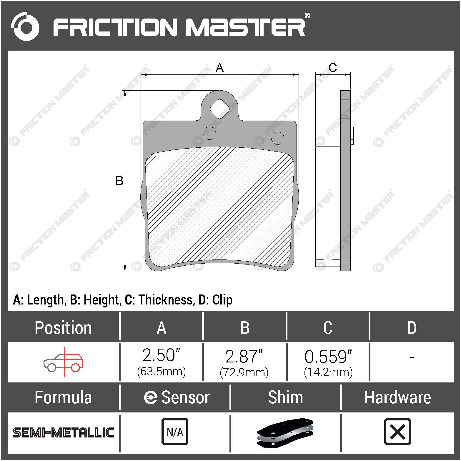 Friction Master MKD779 Brake pads Friction Master MKD779 Brake pads