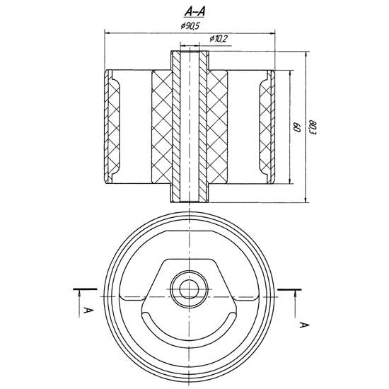 Metgum 1317 Insulator engine mounting Metgum 1317 Insulator engine mounting
