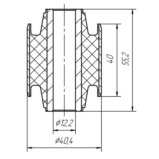 Metgum 1406 Bushing suspension arm