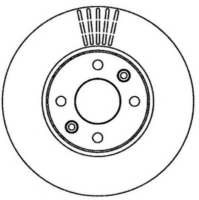 Jurid 562268JC Brake disc