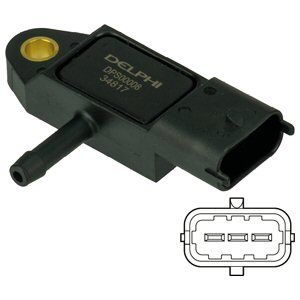 Delphi DPS00008 Sensor exhaust gas pressure Delphi DPS00008 Sensor exhaust gas pressure