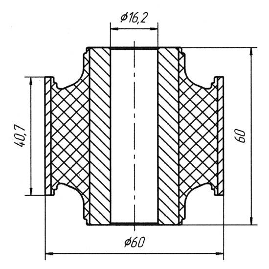 Metgum 1501 Bushing suspension arm Metgum 1501 Bushing suspension arm