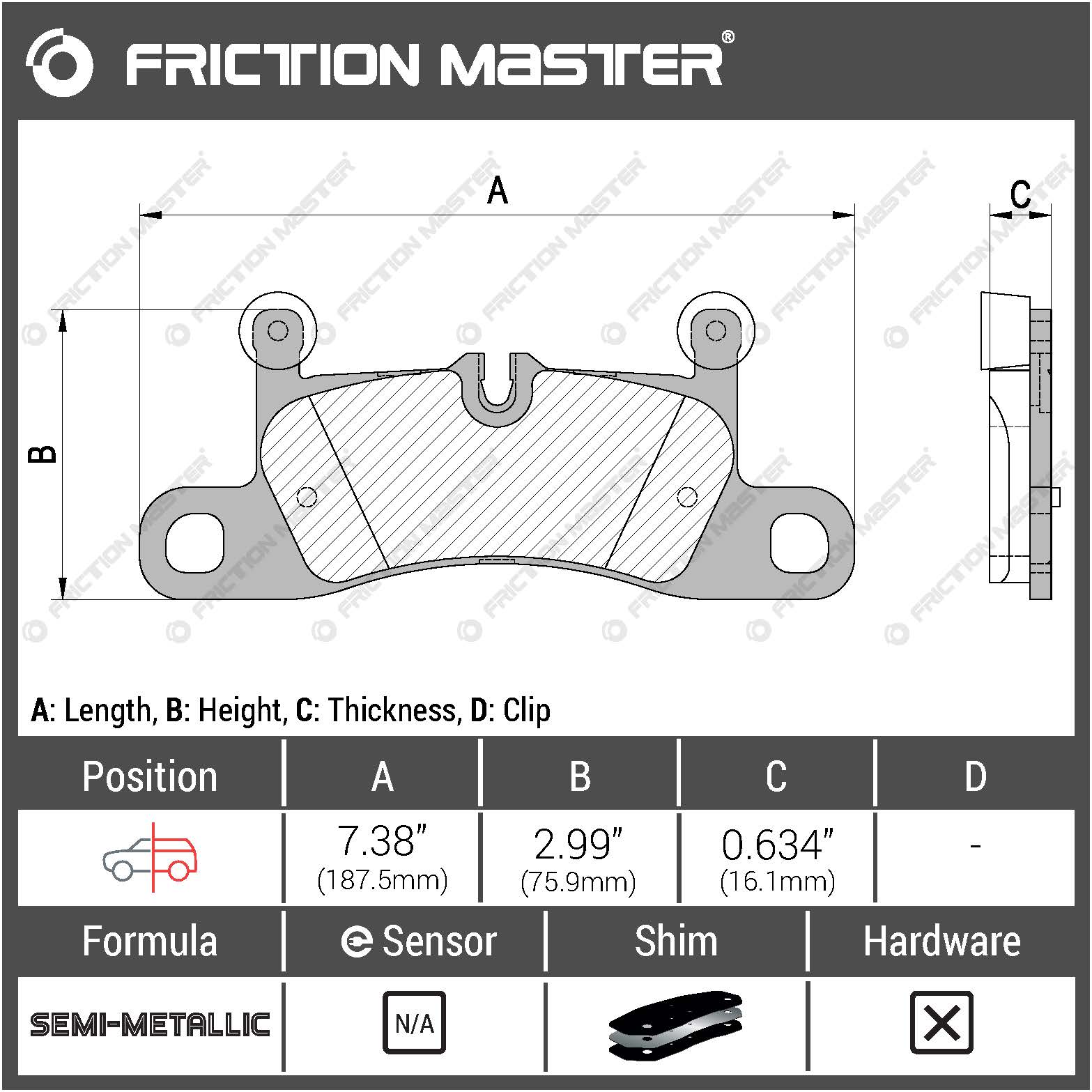Friction Master MKD1453 Brake pads