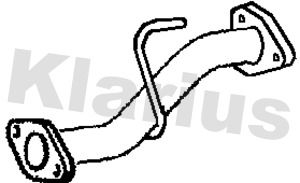 Klarius 221695 Середній глушник вихлопних газів Klarius 221695 Середній глушник вихлопних газів