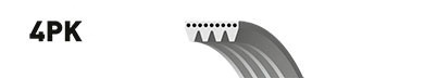 Gates 4PK655 Belt v