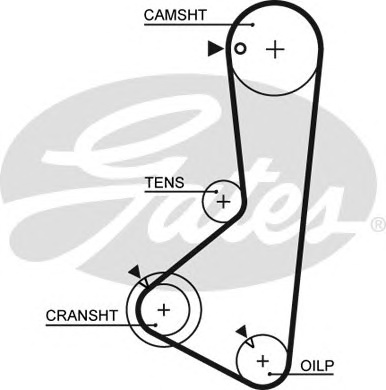 Gates 5374XS Ремінь ГРМ Gates 5374XS Ремінь ГРМ