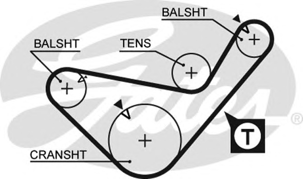 Gates 5436XS Ремінь ГРМ
