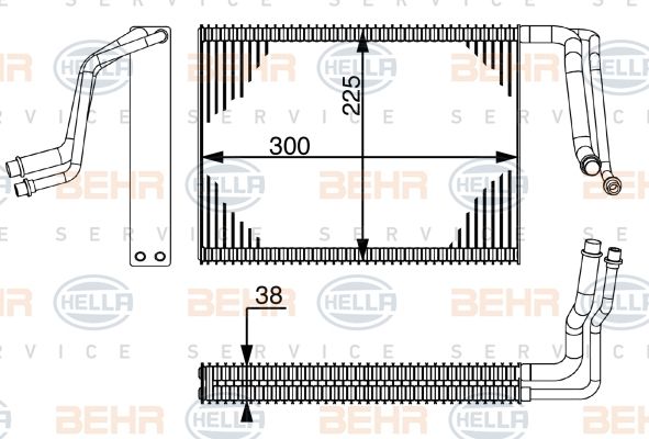 Hella 8FV351331824 Випаровувач кондиціонера