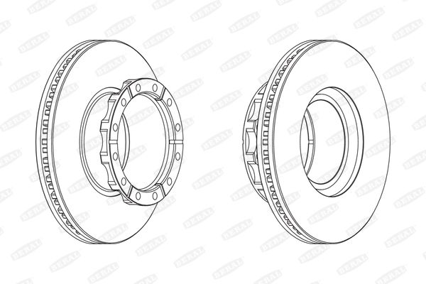 Beral BCR173A Brake disc