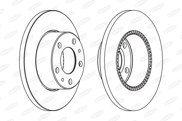 Beral BCR196A Диск гальмівний