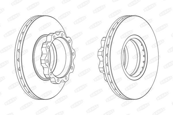 Beral BCR215A Диск гальмівний