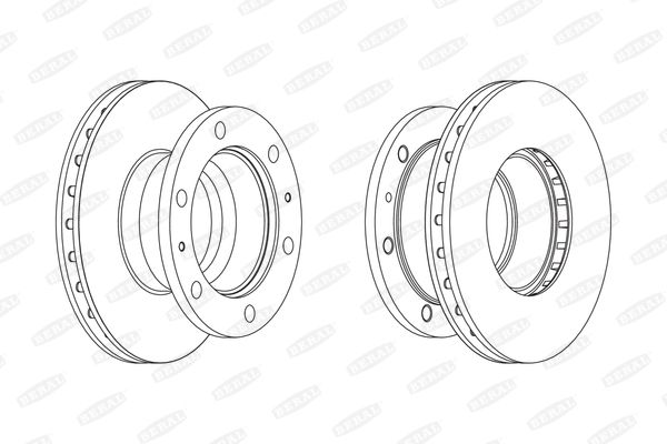 Beral BCR338A Диск гальмівний