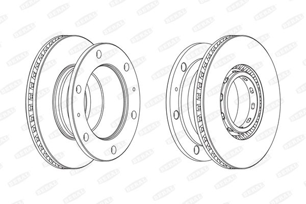 Beral BCR342A Диск гальмівний Beral BCR342A Диск гальмівний