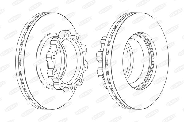 Beral BCR170A Brake disc