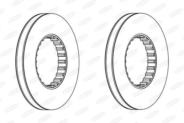 Beral BCR249A Диск гальмівний Beral BCR249A Диск гальмівний