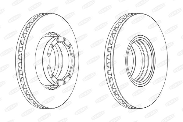Beral BCR251A Brake disc