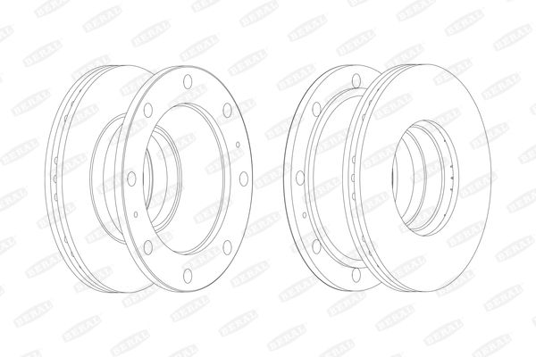 Beral BCR106A Диск гальмівний