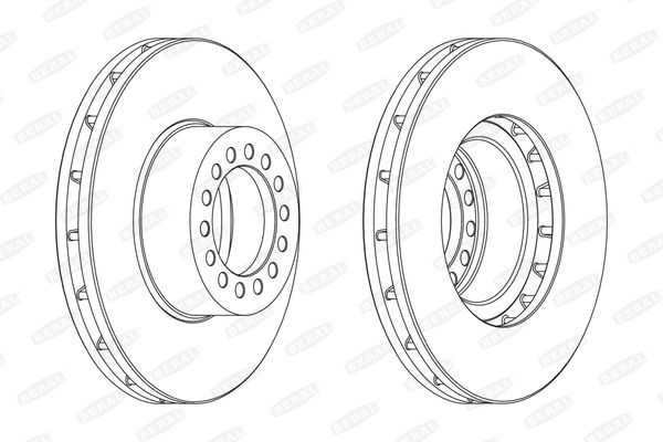 Beral BCR319A Диск гальмівний