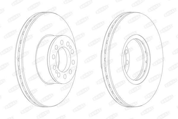Beral BCR330A Диск гальмівний
