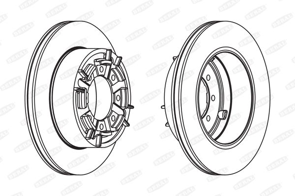 Beral BCR140A Brake disc