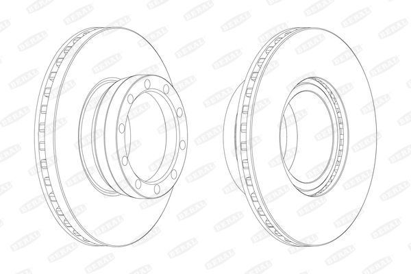 Beral BCR143A Brake disc