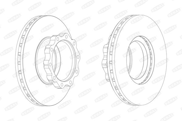 Beral BCR144A Brake disc