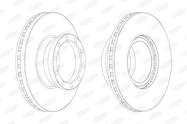 Beral BCR146A Brake disc