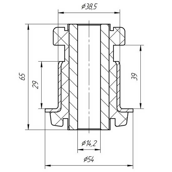 Metgum 1731 Bushing suspension arm