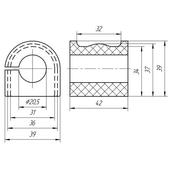 Metgum 1739 Bushing stabilizer Metgum 1739 Bushing stabilizer